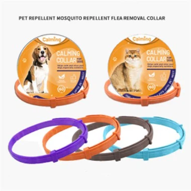 Guler calmant reglabil cu feromoni pentru animale de companie